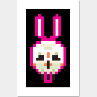 Pixel Rabbit 8bit Posters and Art